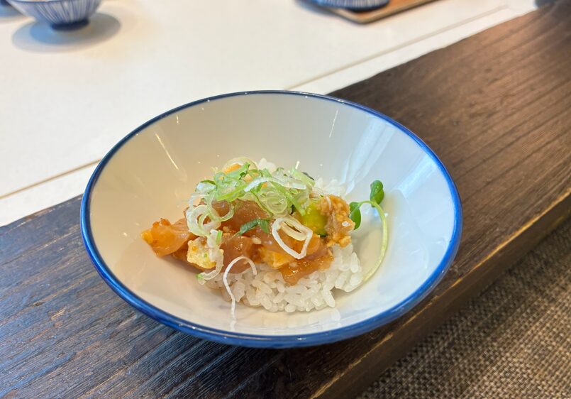 OMO7旭川の朝食名物の海鮮山わさびご飯